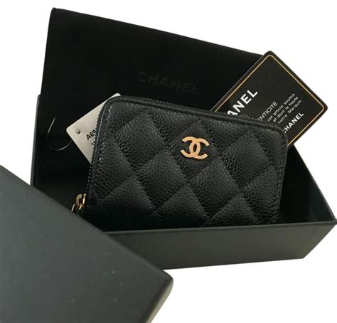 WOMEN'S LUXURY BLACK COIN AND CARD HOLDERS